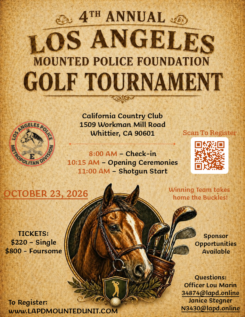 4th Annual Los Angeles Mounted Police Foundation Golf Tournament