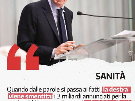 La Destra taglia sulla sanità