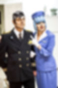 Pop Art Pilot and Flight Attendant