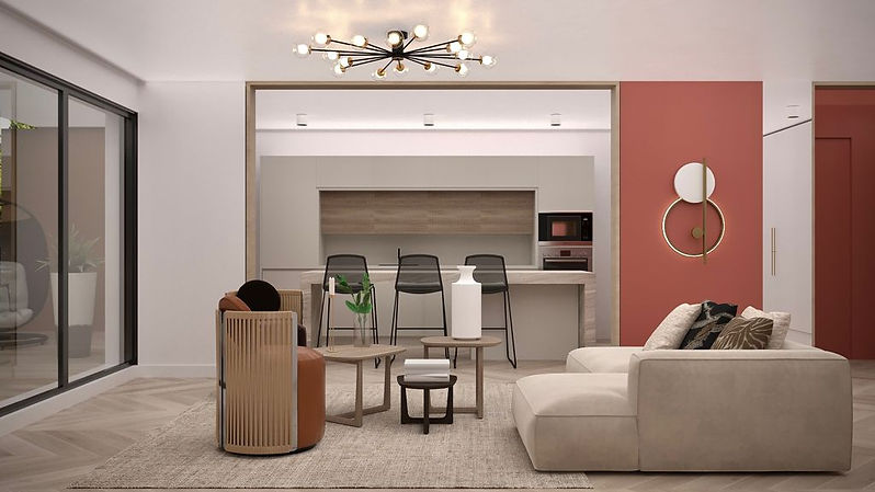 Appartement contemporain style tendance