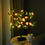 Miniaturbild: Kirschblüte Ambiente 24 LED Tischlampe Paperlook USB Nachtlicht Kunst Deko