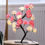 Miniaturbild: Rosa Weiß Rosen Ambiente 24 LED Tischlampe Paperlook USB Nachtlicht Kunst Deko