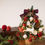 Miniaturbild: 45cm Mini Weihnachtsbaum DekoSet LED-Lichterketten Gold Rot Obst Diamantbaum