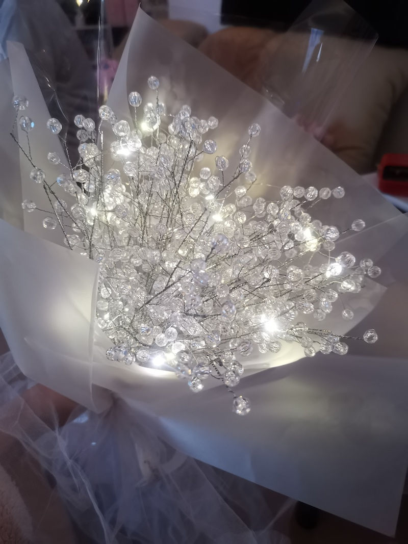 Miniaturbild: Kristalle Blumenstrauß Led Licht Liebe Geschenke Frauen Geburtstag Muttertag