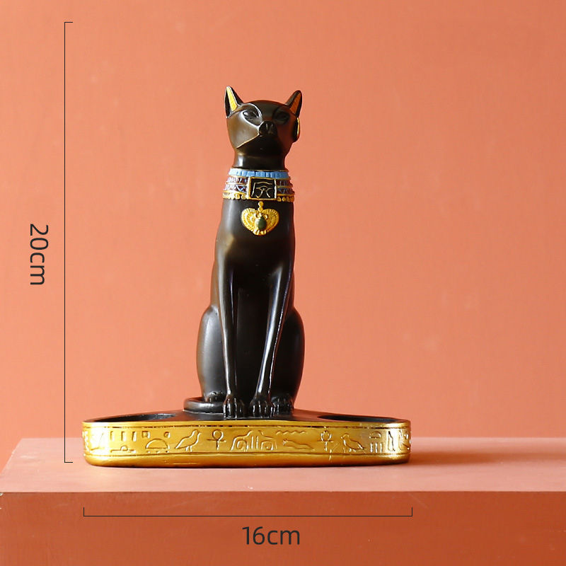 Miniaturbild: ägyptisch Kerzenständer Kerzenhalter Figur Abinus Sphinx Nephthys Katen Deko