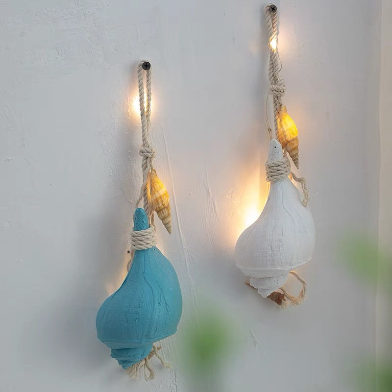Miniaturbild: Seeschnecke Lichtkette Maritim Mediterran Leuchter Deko