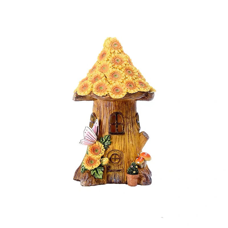 Miniaturbild: Solarlampe Sonnenblumen Häuschen Garten Leuchte Deko AußenLampe