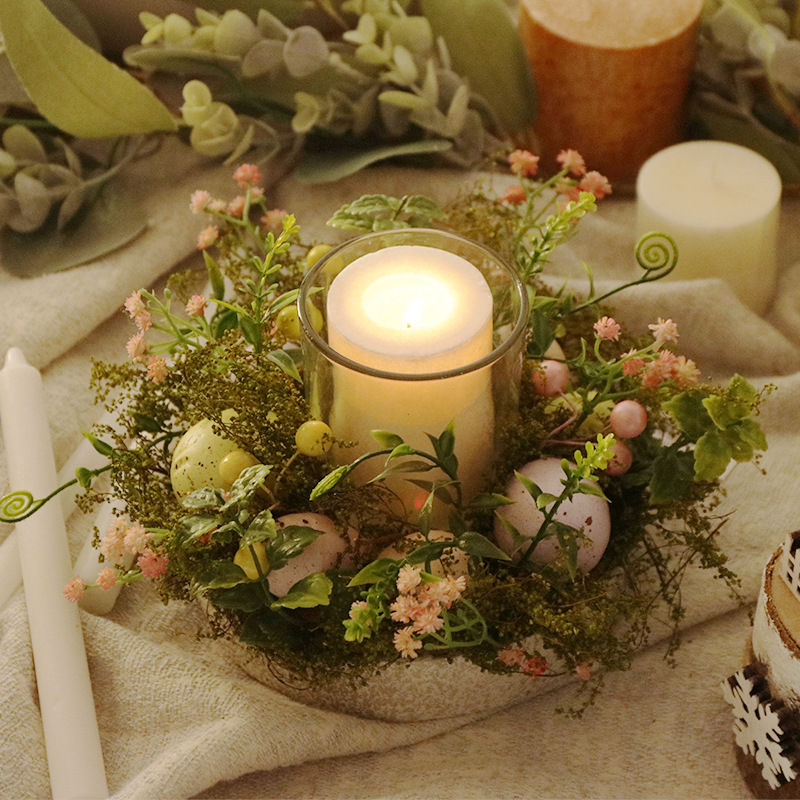 Miniaturbild: Windlicht Ostern Deko Bunt Lichterkette Osterhase Ostereier Frühling
