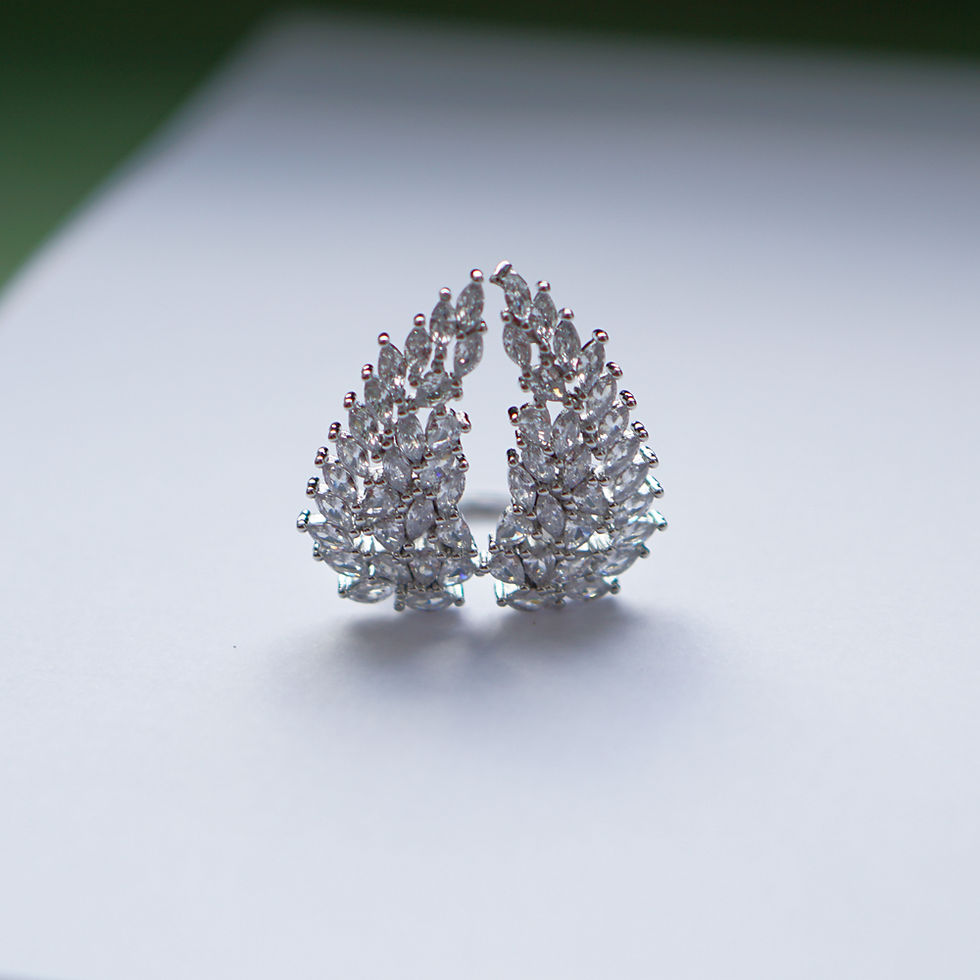 Miniaturbild: Engel Angel Wing Elegant Ringe Verlobungsringe Modern Zirkonia Romantisch süß