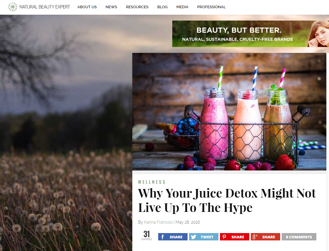 natural beauty juice detox.