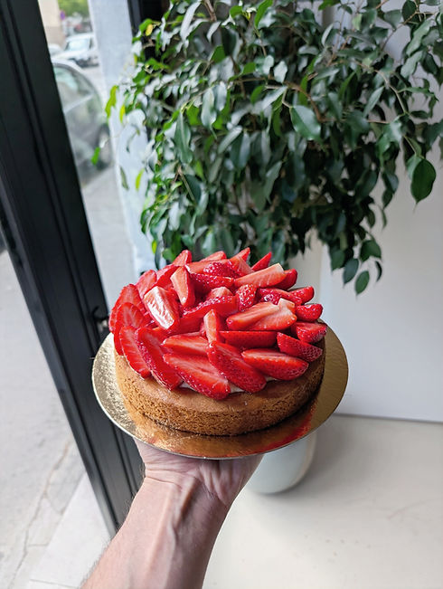 Fraisier MOKA, disponible sur commande