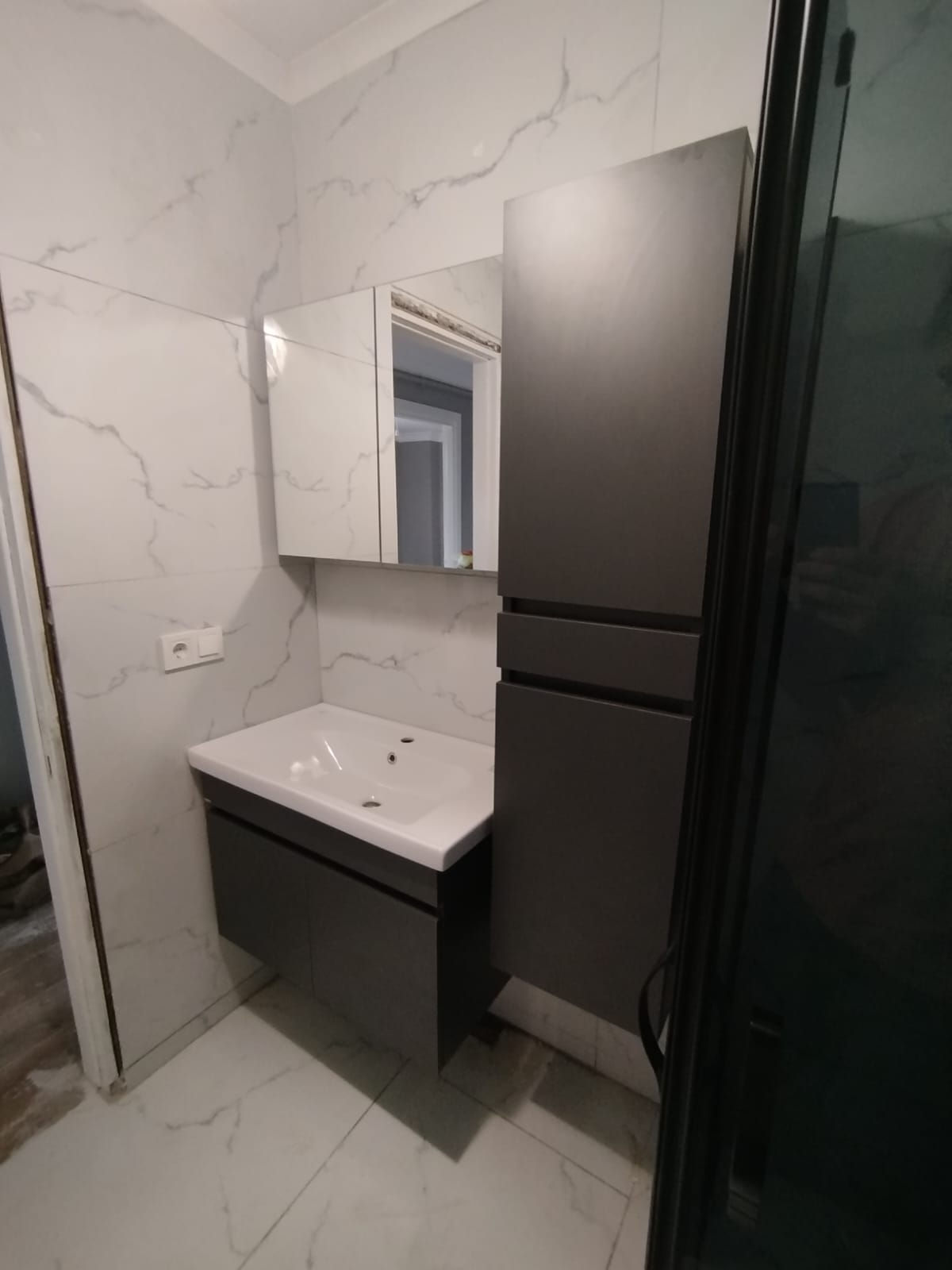 FULL MDF ANTRASİT GRİ 80LİK