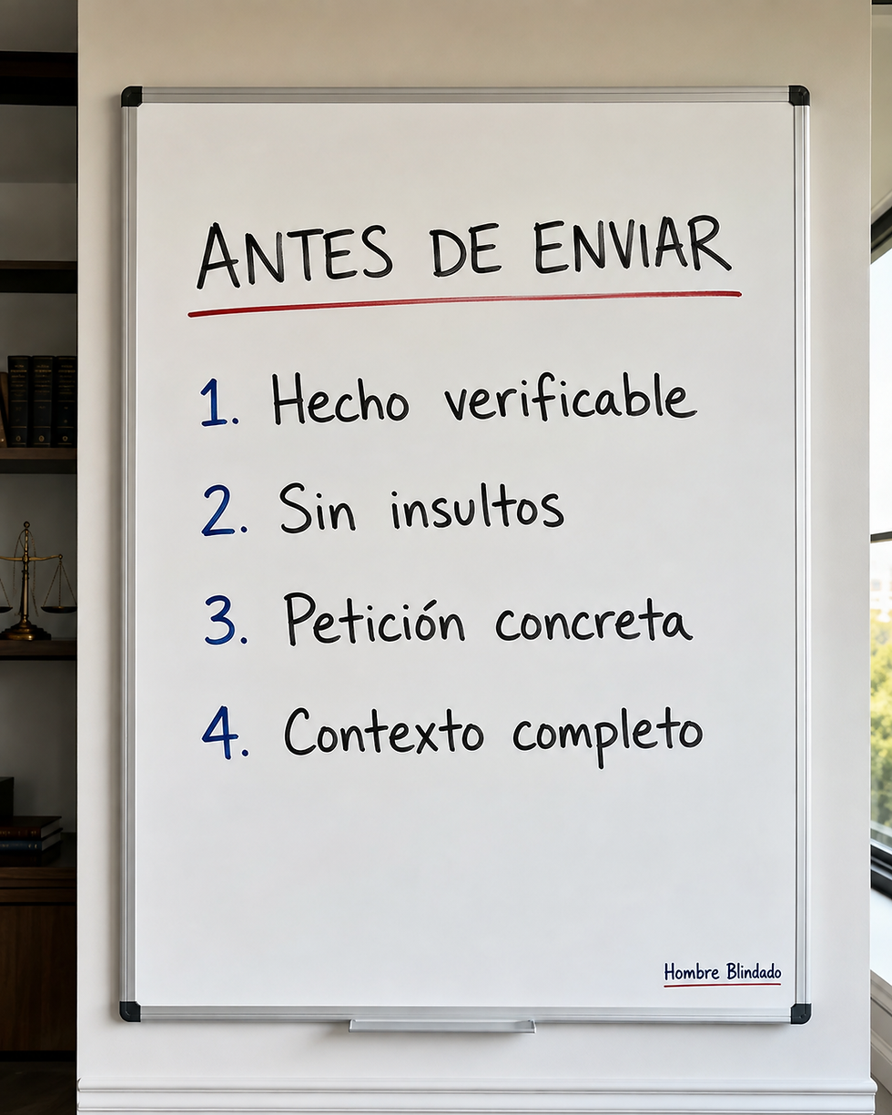Checklist para revisar una convivencia de fin de semana antes de la entrega