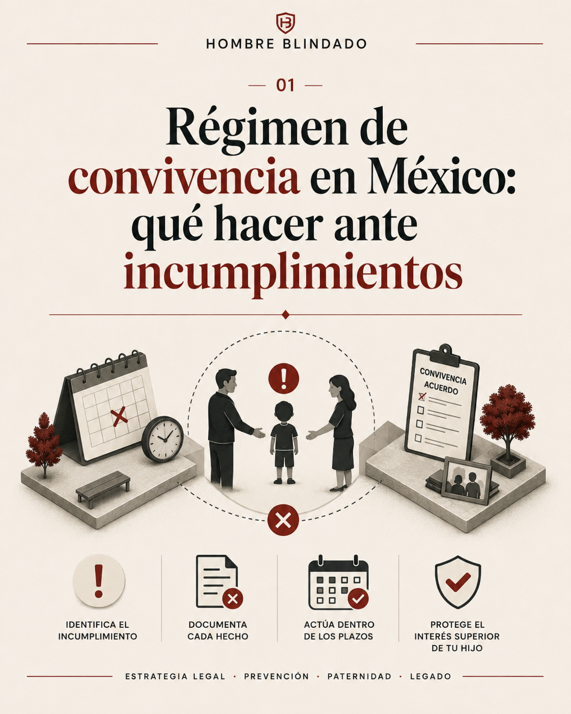 Esquema de convivencia familiar y estabilidad de los hijos después de una separación