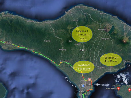 Wanted - Project location on Bali - Indonesia 