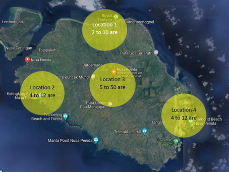 Wanted - Project location on Nusa Penida - Bali - Indonesia 