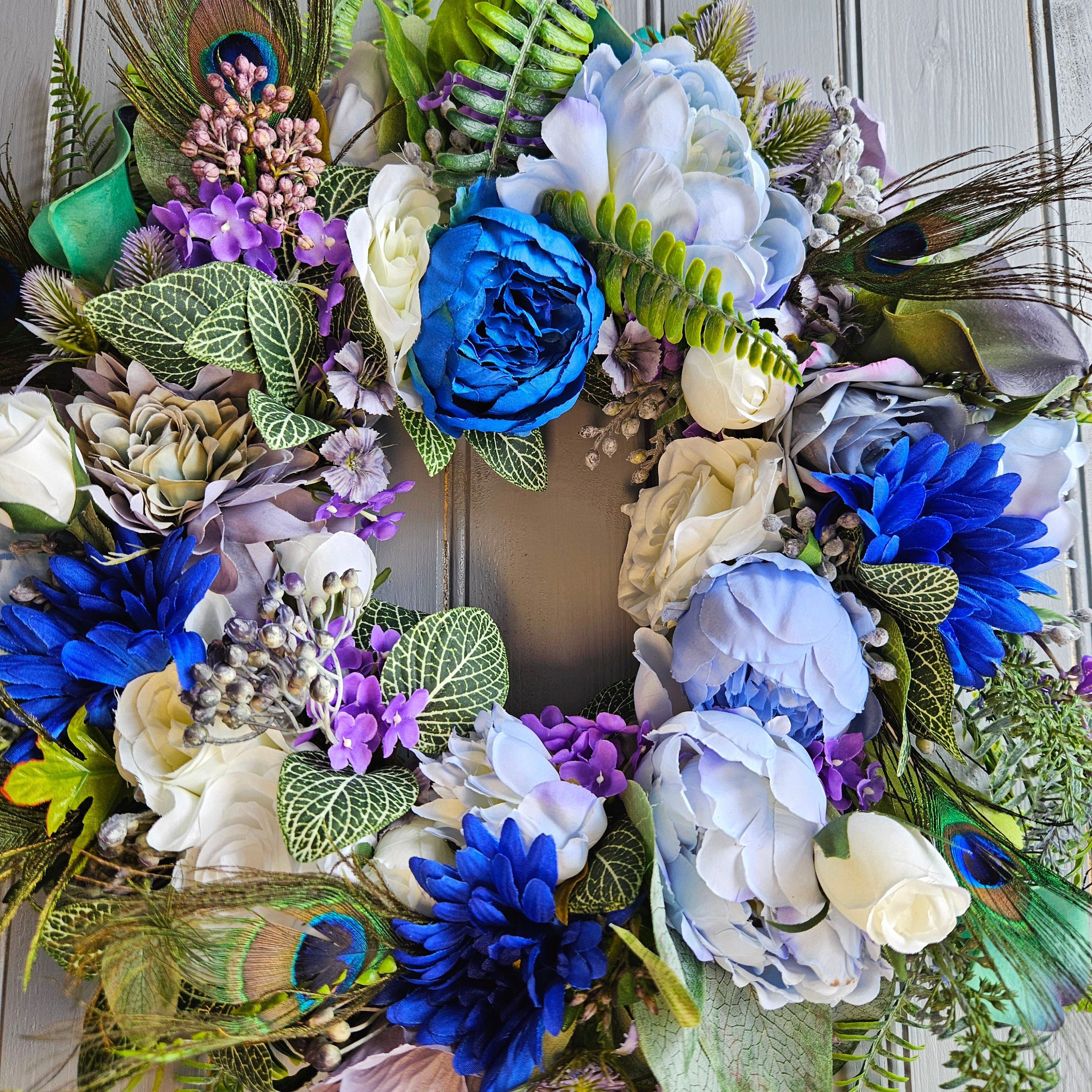PEACOCK FEATHER WREATH - BESPOKE