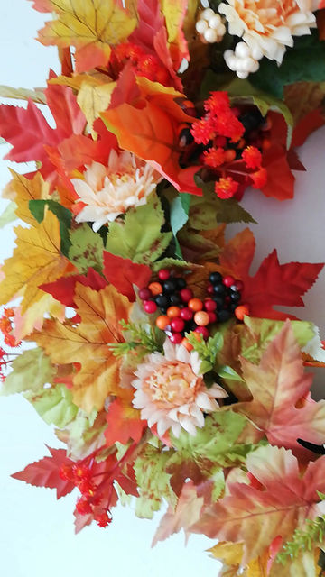 Thumbnail: Chrysanthemum Autumn Wreath 'JEMIMA' SOLD 