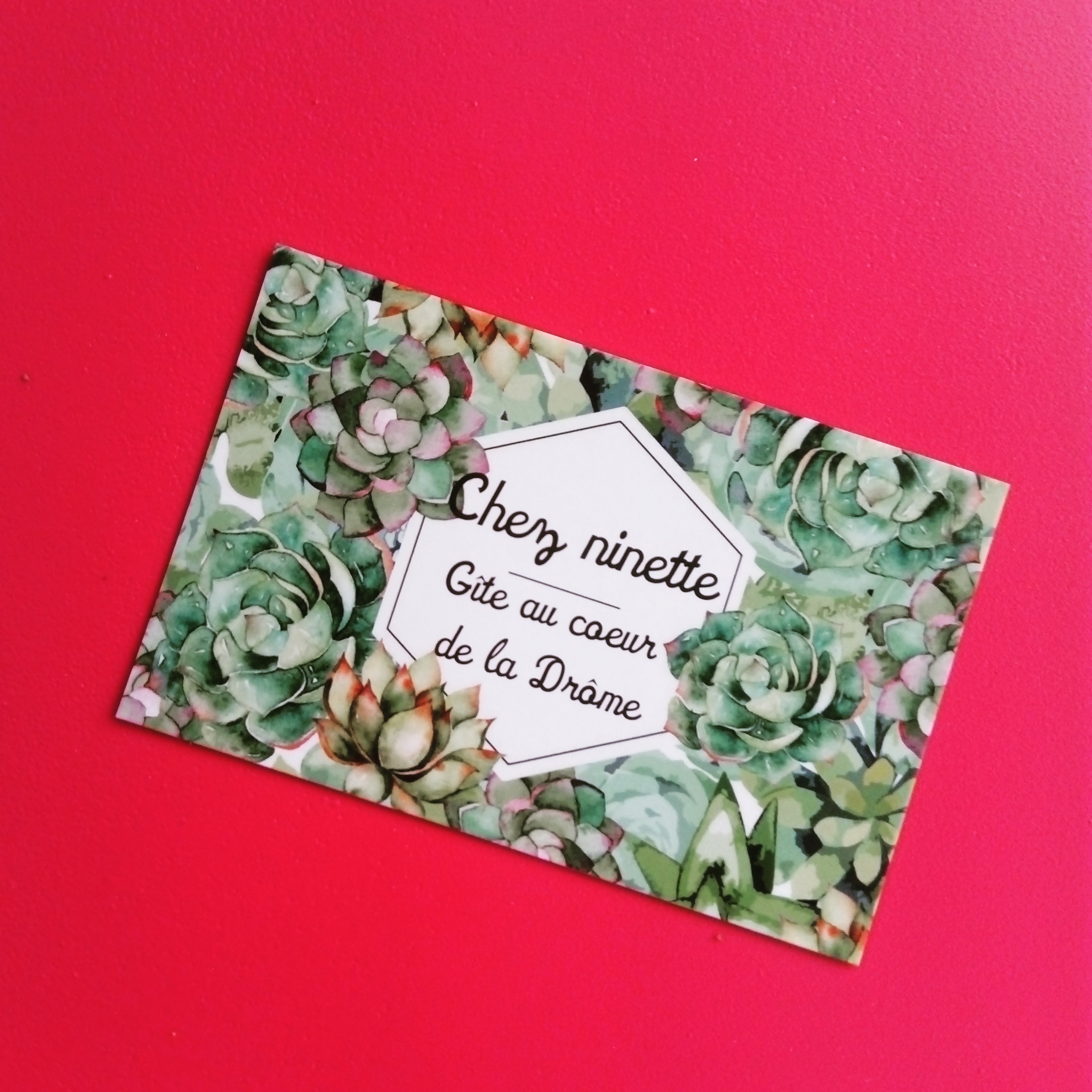 Gîte chez ninette carte de visite