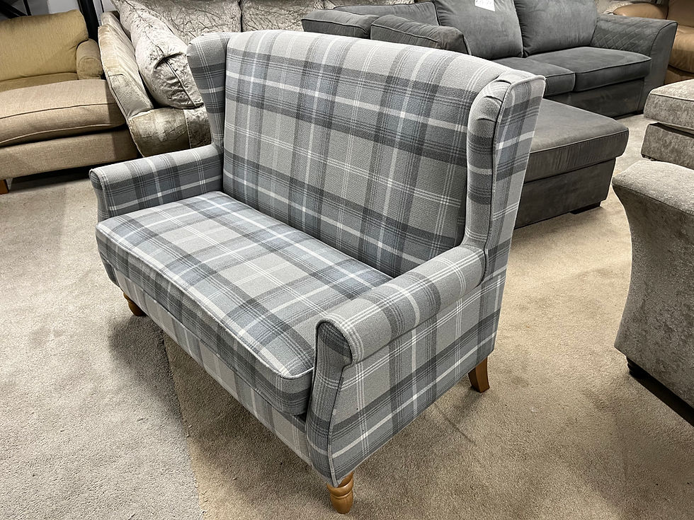 Thumbnail: Small 2 seater and armchair in excellent condition 