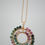 Thumbnail: Multi Tourmaline double pendant on 20 inch gold filled chain