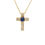 Thumbnail: Sapphire and Diamond Cross Pendant