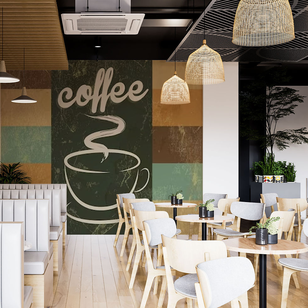 Thumbnail: Poster retro with hand drawn cup of coffee