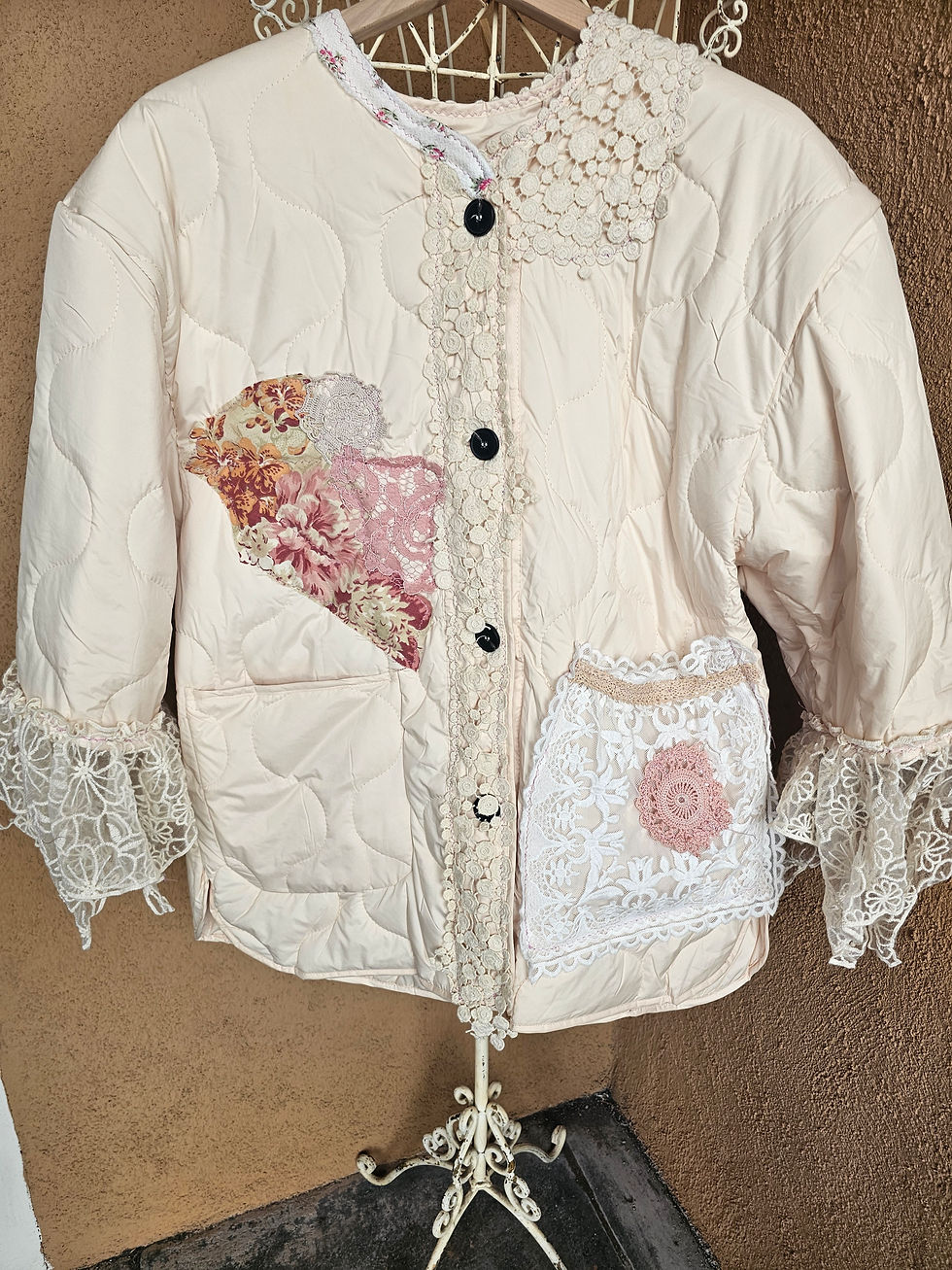 Thumbnail: Upcycled vintage one of a kind jacket precise