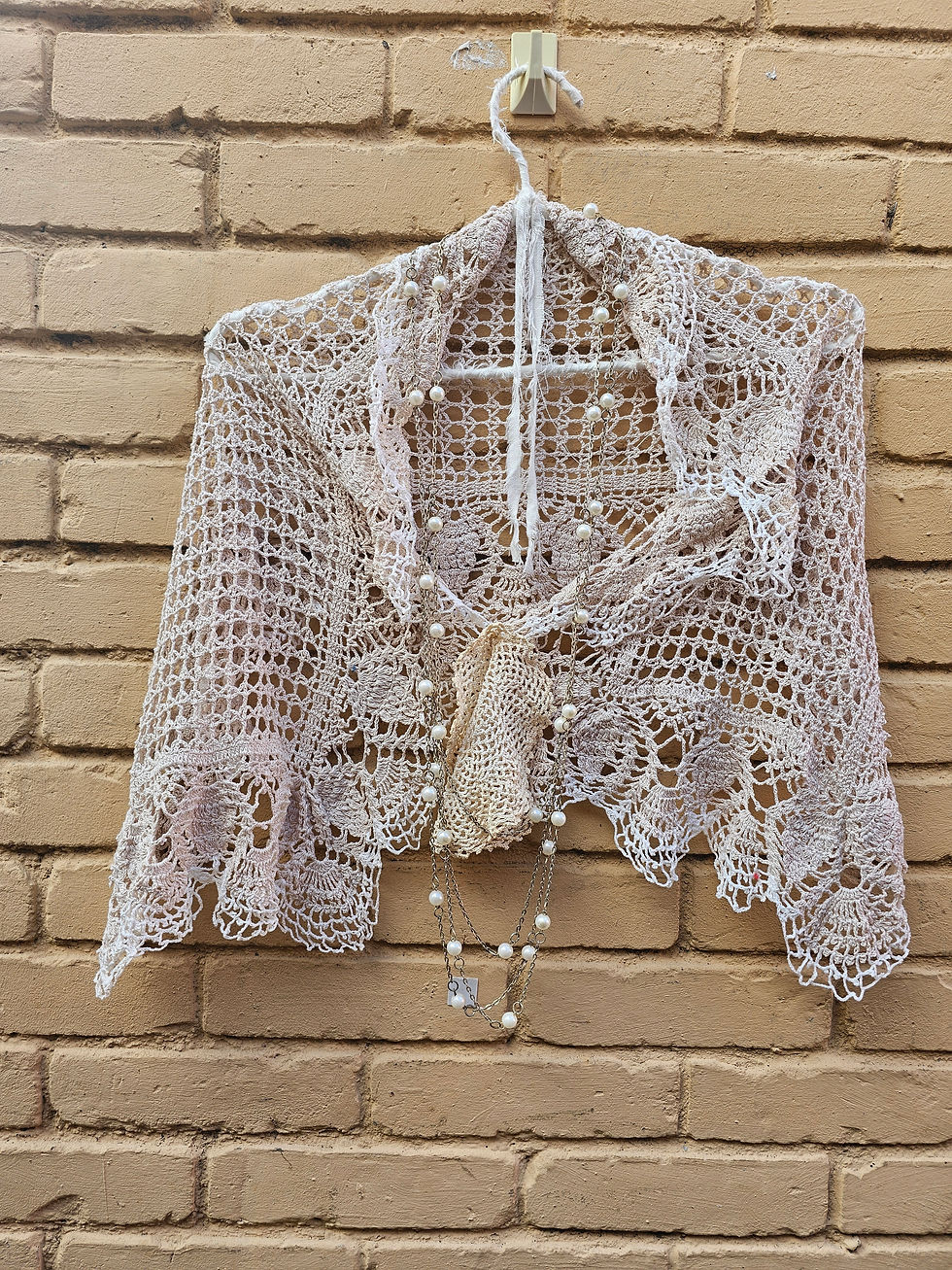 Thumbnail: Upcycled vintage boho style scarf.