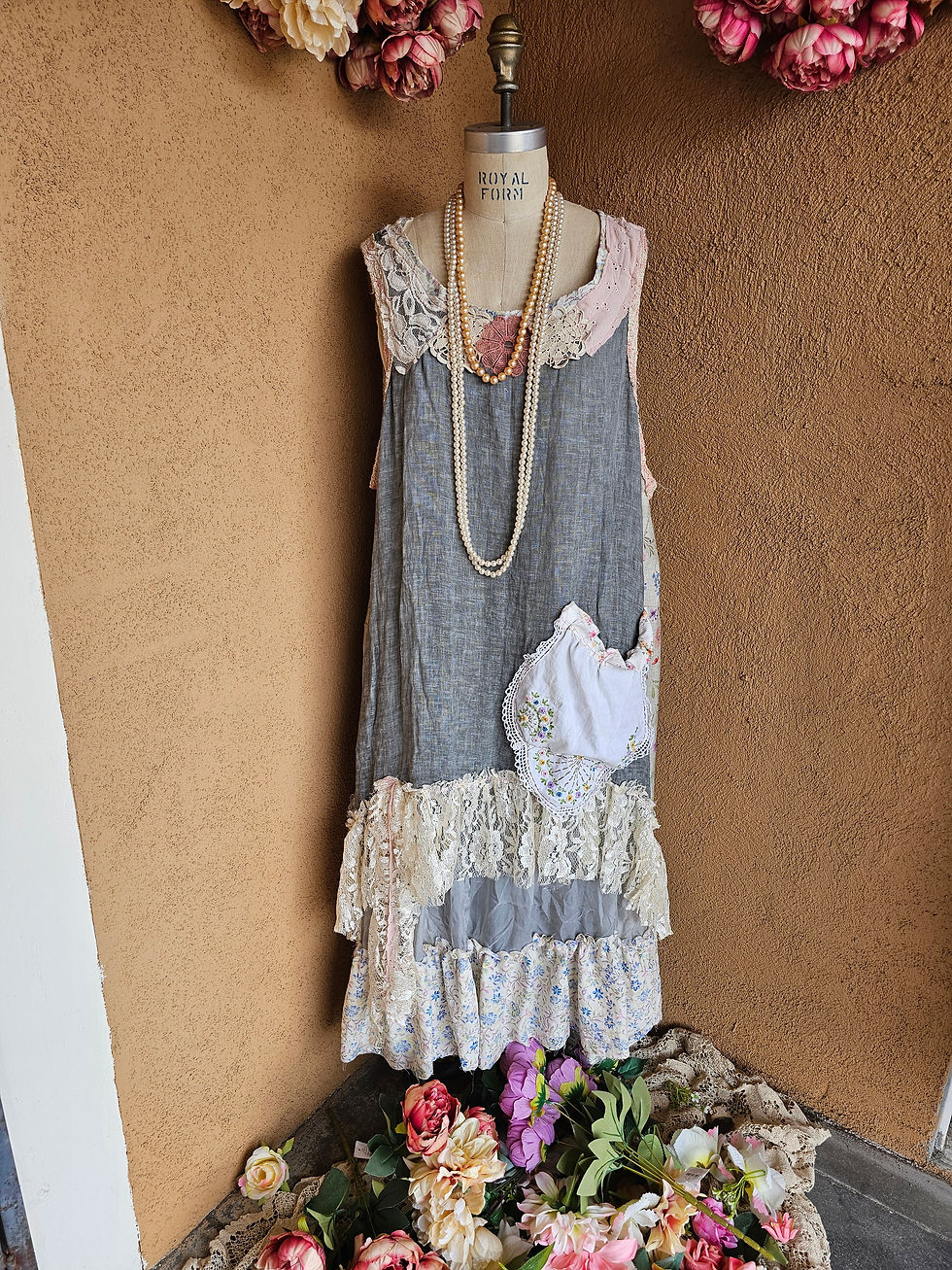 Thumbnail: Upcycle jumper dress free size