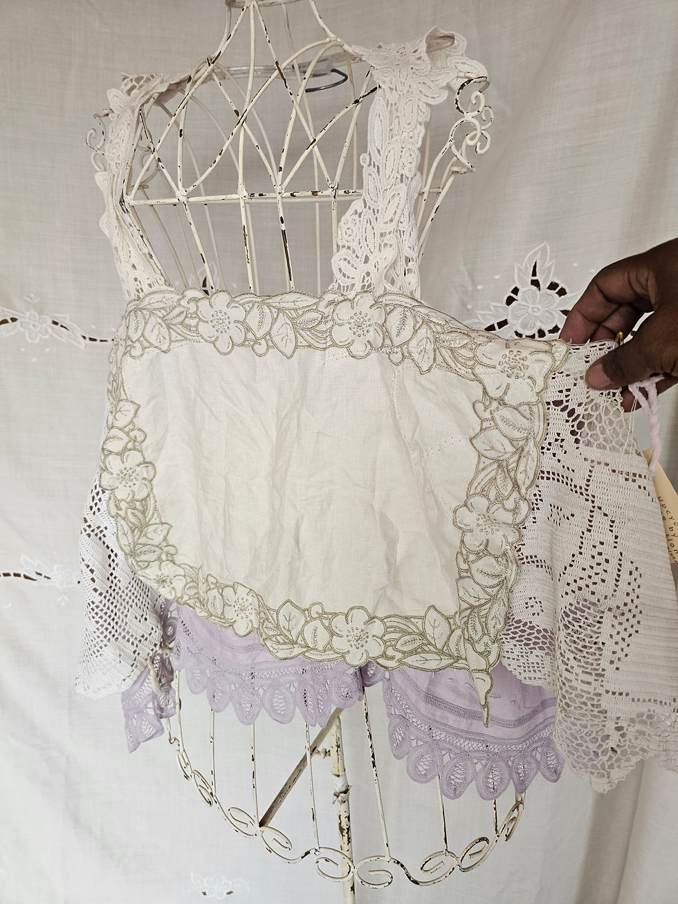 Thumbnail: Upcycled vintage tunic top Pit 24