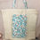 Miniature : Tote bag "fleurs de cerisier vert d'eau"