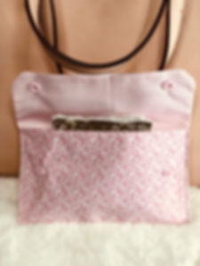 Midi pochette "Rose brindilles"