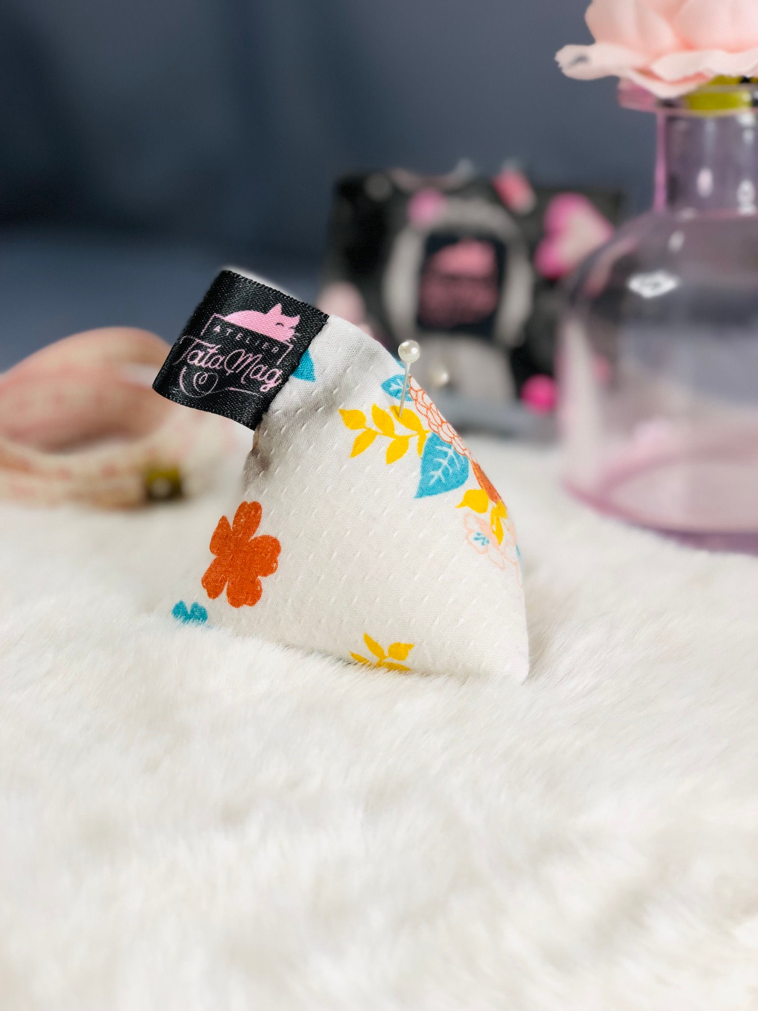 Berlingot "Blanc fleuri"