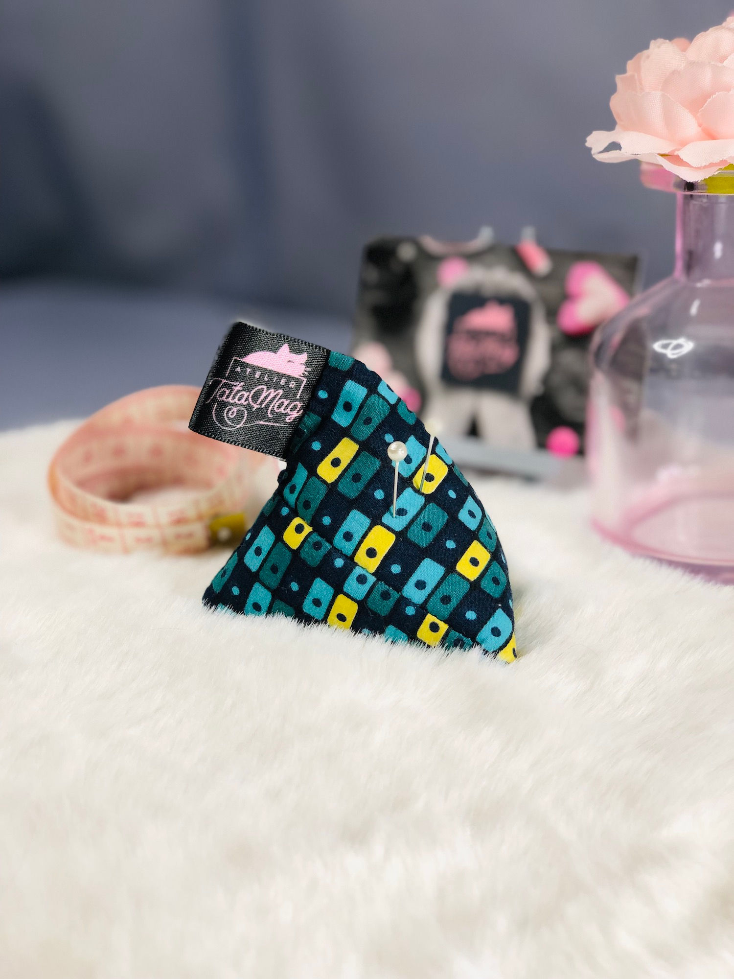 Berlingot "Cases bleues et jaunes"