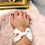 Miniature : Bracelet Coton "Blanc étoiles rouges"