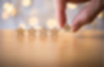 Hand plaziert Sterne