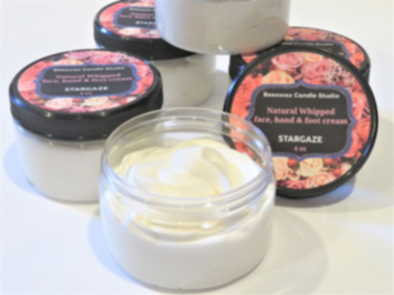 Natural whipped face, hand & foot cream