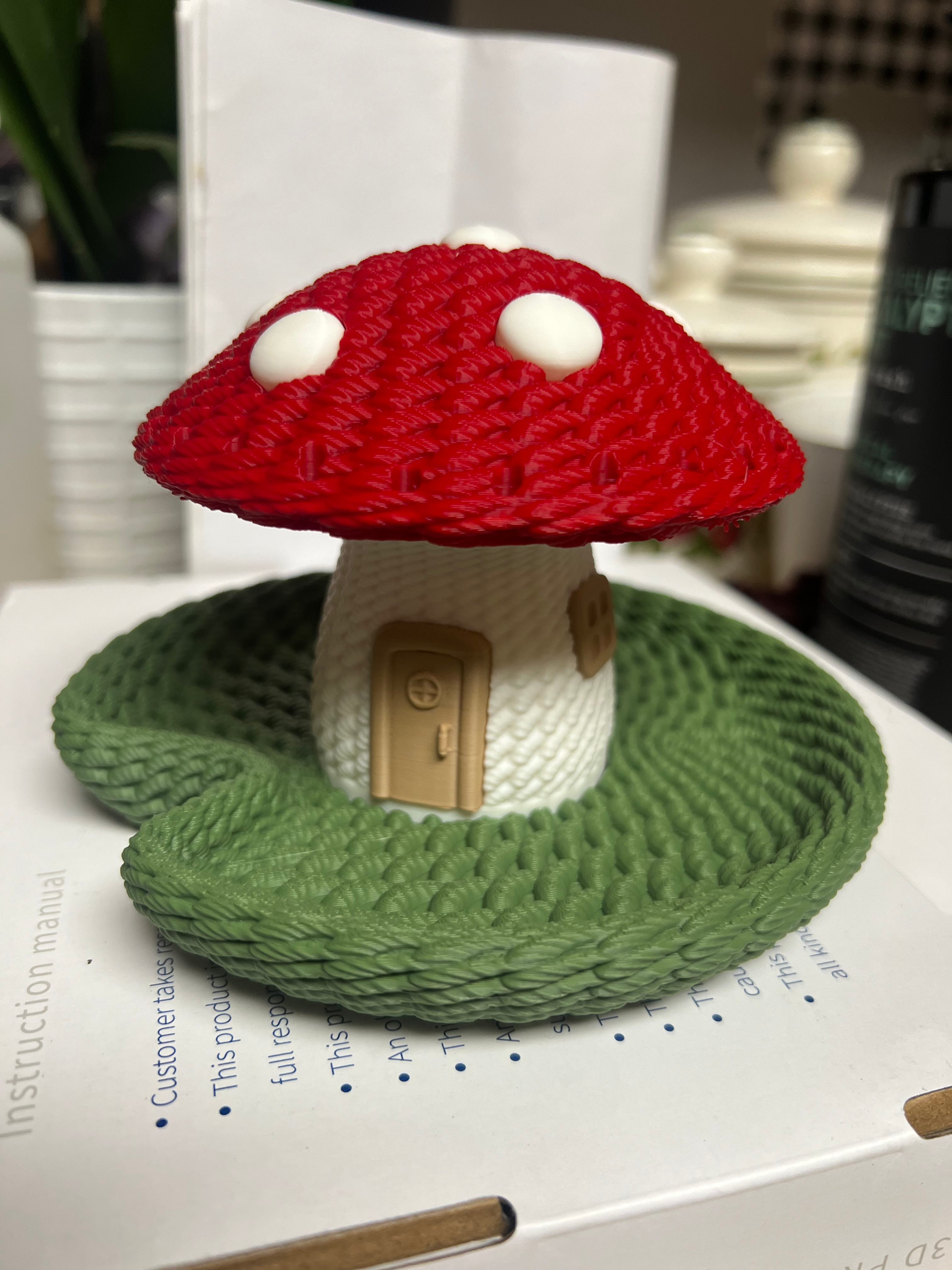 Mushroom jewelry dish