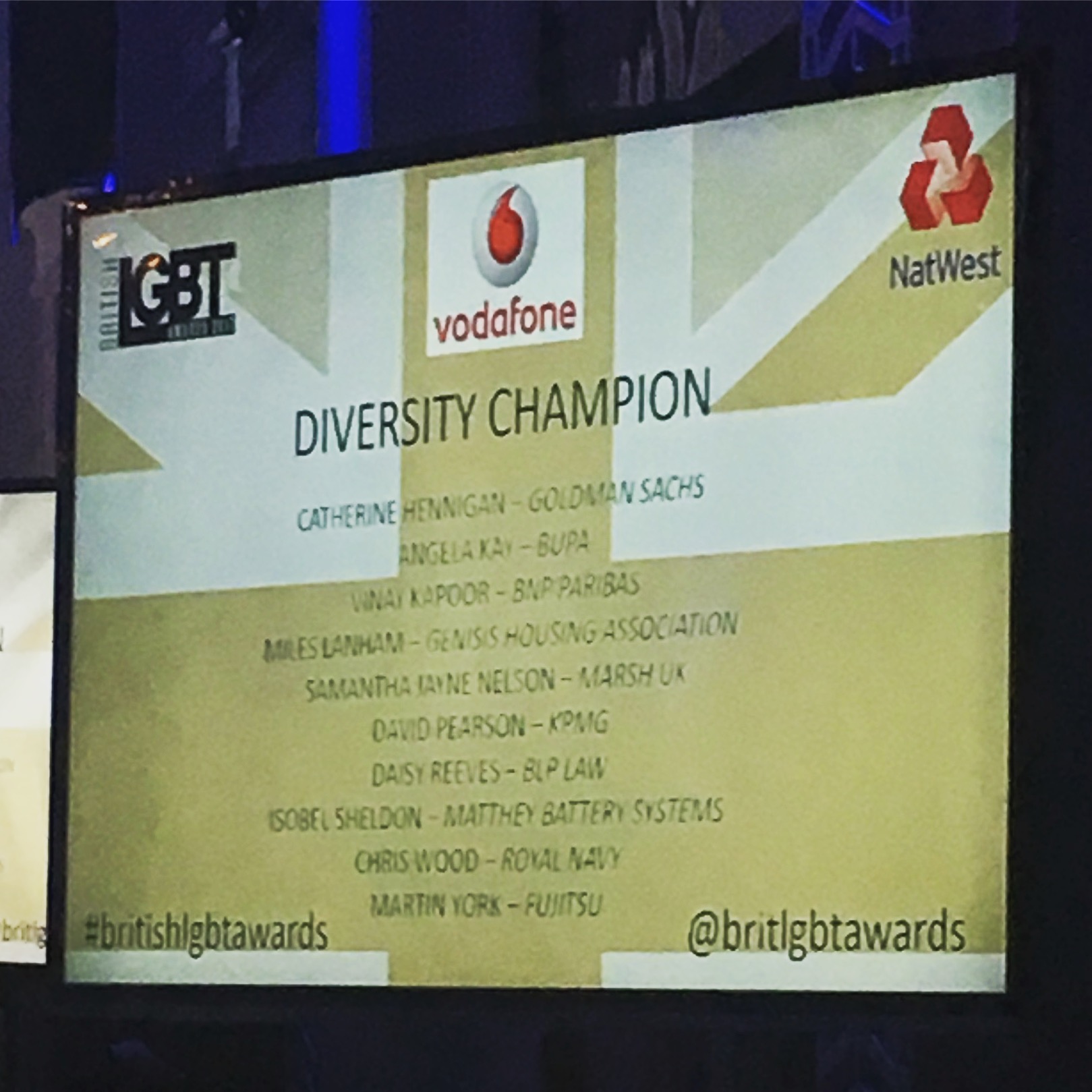 NatWest LGBT Awards 2017