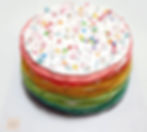 Rainbow Vanilla Mille Crepe Cake