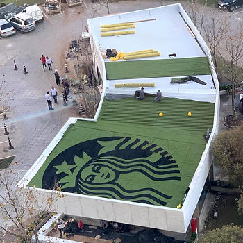 Vista Aerea do Escritório Starbucks, em São Paulo