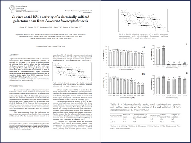 In vitro anti-HSV-1 activity of a chemically sulfated galactomannan from Leucaena leucocephala seeds