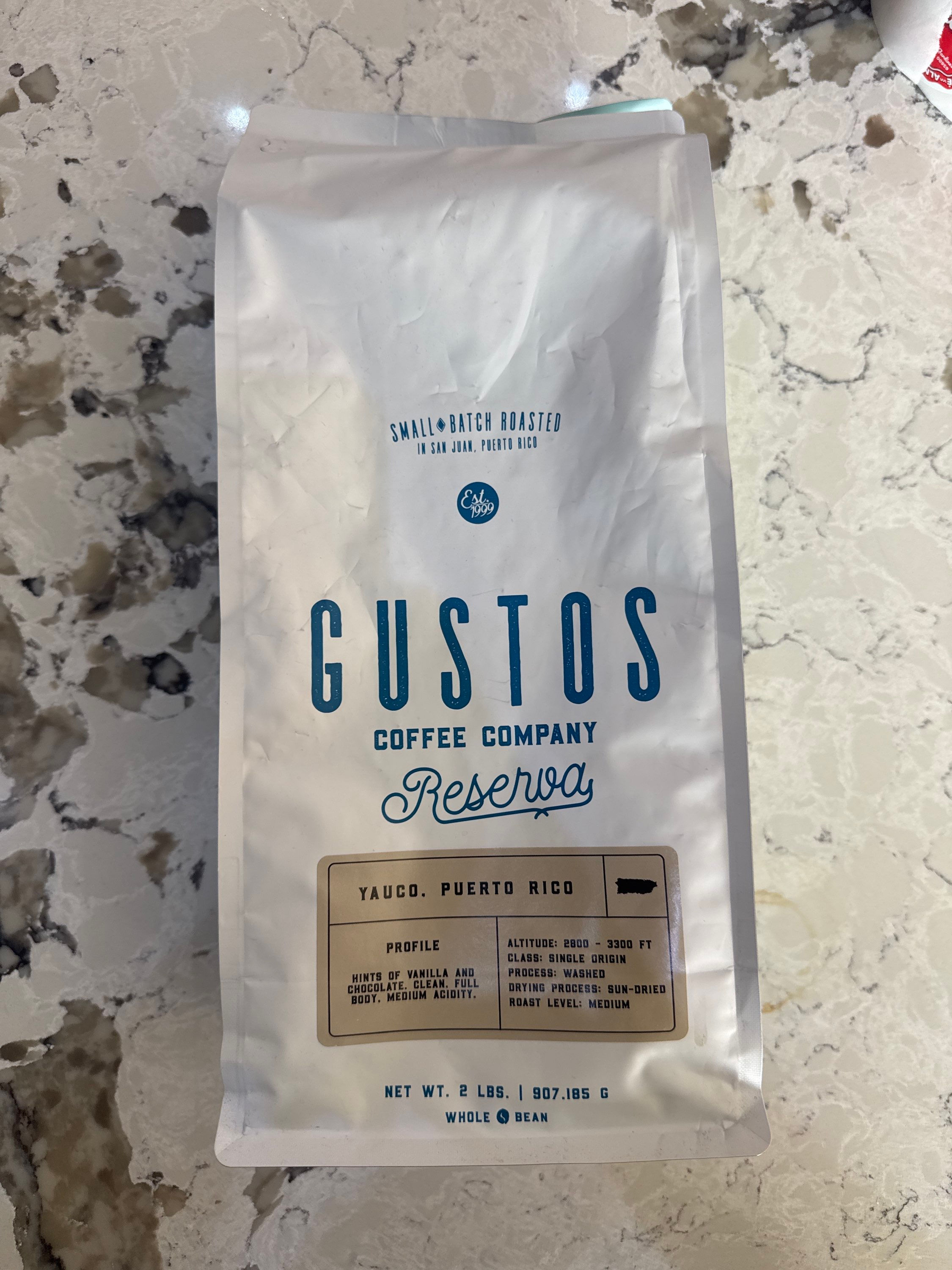 Gustos coffee Yauco 2 libra 