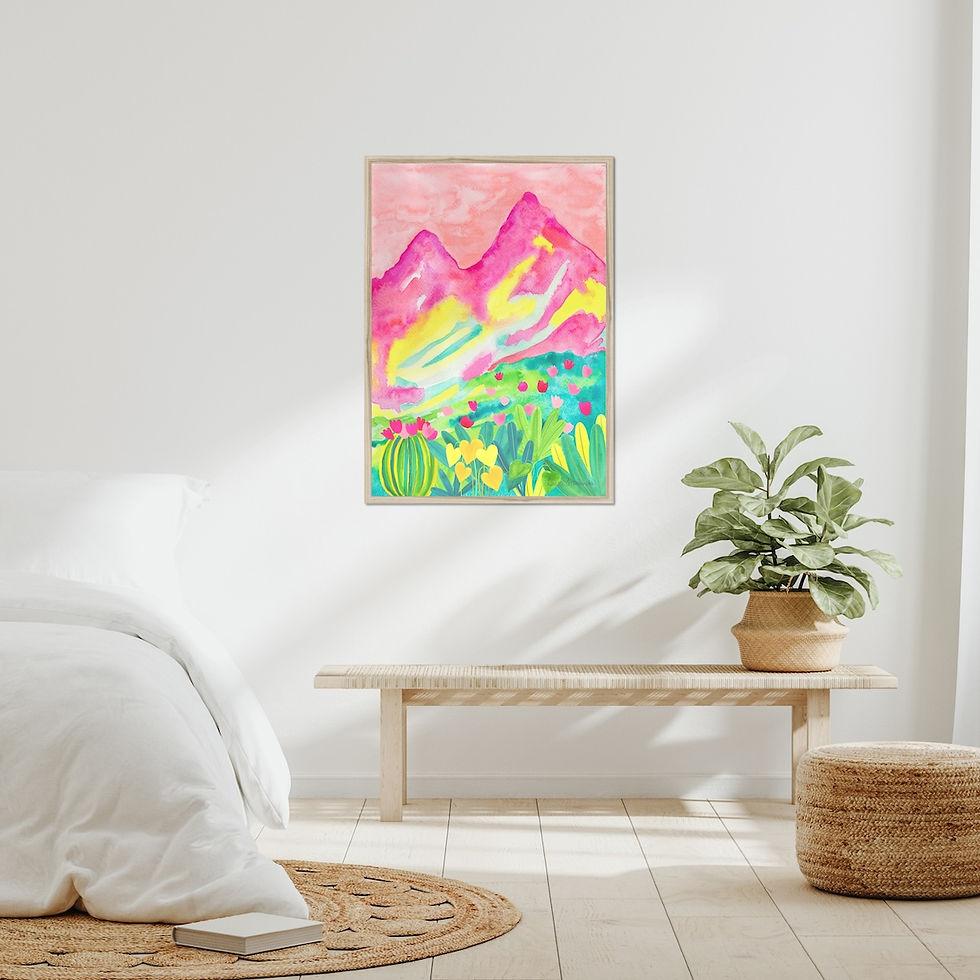 Miniaturbild: Pink Mountain vertical print