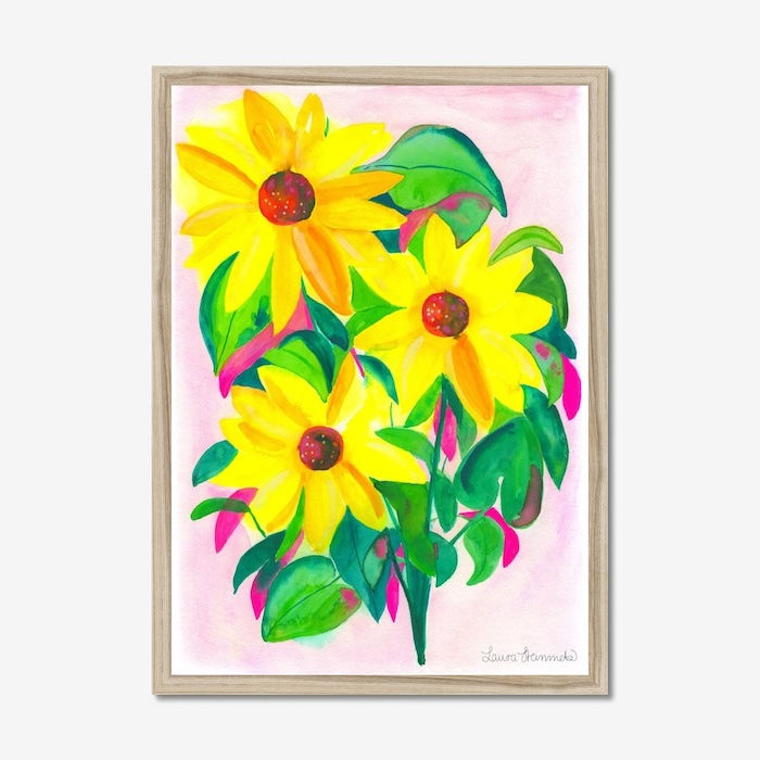 Sunflower Trio print