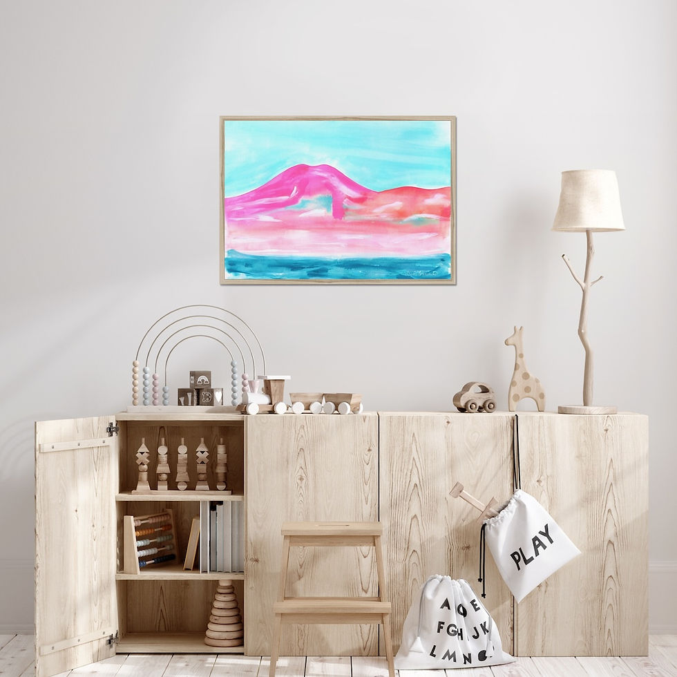 Thumbnail: Pink Mountain horizontal print