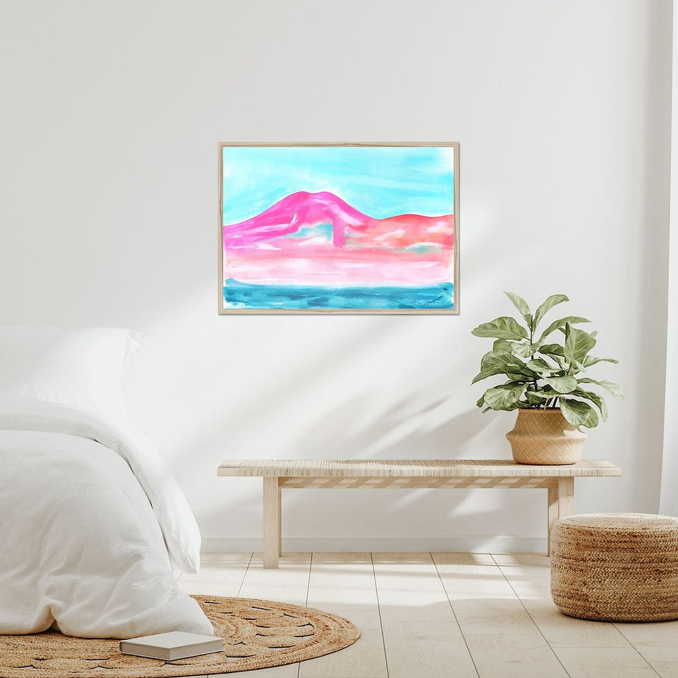 Thumbnail: Pink Mountain horizontal print