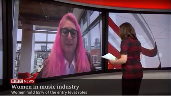 Karen on BBC World TV - MTN launch 2021.