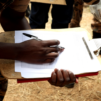 Investigators at a crime scene